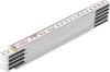 DOUBLE-METRE 2 m BLANC LAQUE